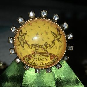 Betsey Johnson tea party ring